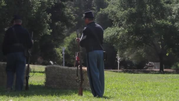 Civil War Reenactment — Stock Video