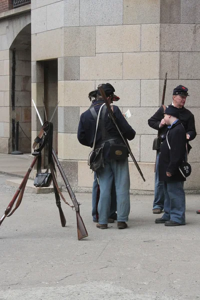 Reconstituição da Guerra Civl — Fotografia de Stock