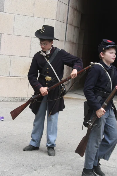 Representación de la guerra civil — Foto de Stock