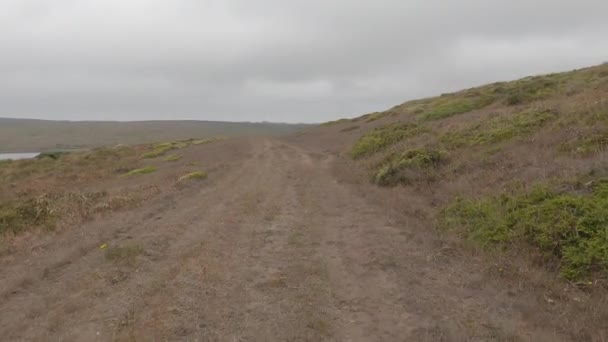 Bicicleta Point Reyes Costa Nacional — Vídeo de Stock