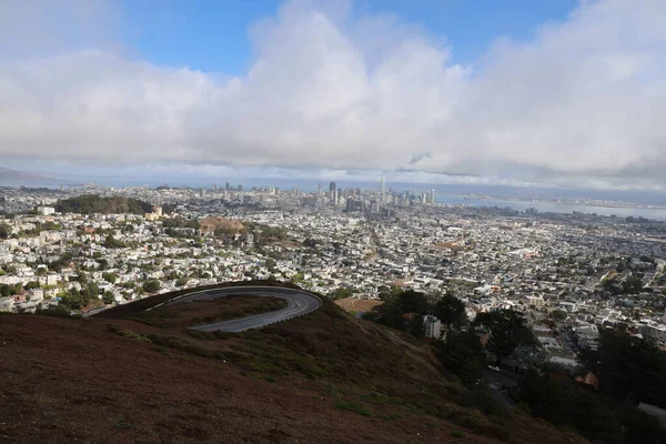 View San Francisco Golden Gate Bridge Various Hilltops — Stock Photo, Image