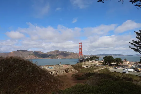 2021 San Francisco Californië Zicht Golden Gate Bridge San Francisco — Stockfoto