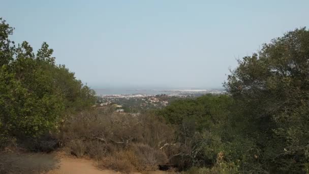 Vliegen Hills Parken Californië — Stockvideo