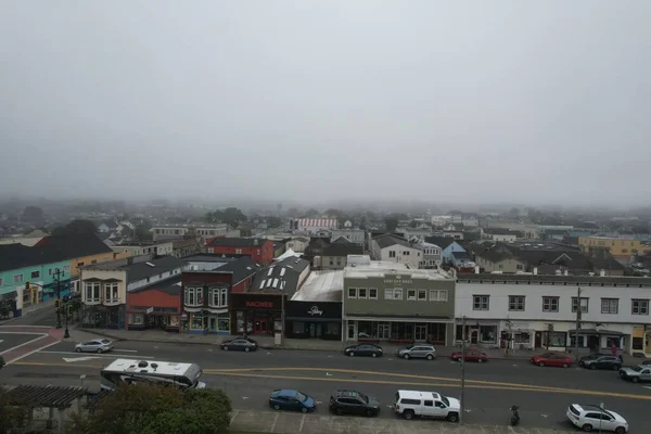 Fort Bragg California 2021 Air View Fort Bragg — 图库照片