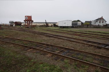 Fort Bragg, California: 11-1-2021: California 'daki Mendocino Tren Müzesi
