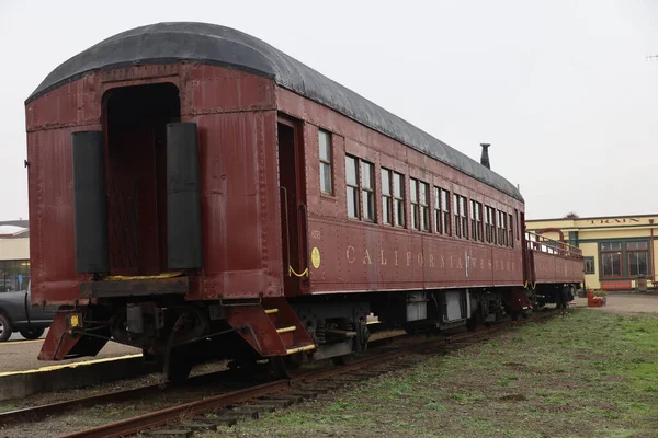 Fort Bragg California 2021 Train Museum Mendocino — стокове фото