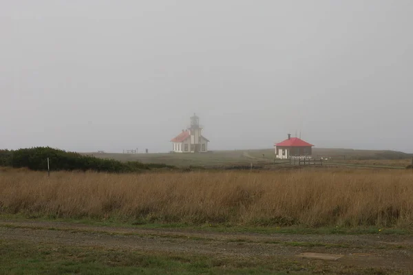 Fotografie Bodového Majáku Cabrillo Fort Braggu Mendocino Parky Kalifornii — Stock fotografie