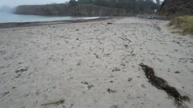 Casper plajında uçuyorum, Mendocino.