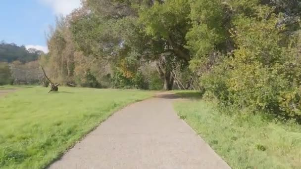 Biking Moraga Orinda Lafayette Trail — 图库视频影像