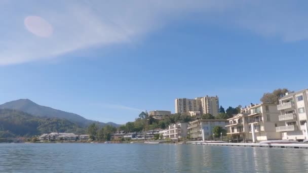 Kayaking Corte Madera Creek California — стокове відео