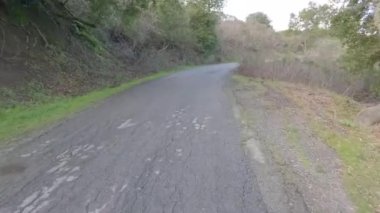 Bisikletle ilham noktası patikası, San Pablo rezervuarı, Tilden Parkı, Berkeley, California 