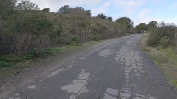 Fietsen Naar Beneden Inspiratiepunt San Pablo Reservoir Tilden Park Berkeley — Stockvideo