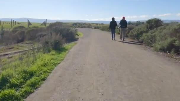 Biking Baylands Trail Palo Atlo Mountain View California — Stockvideo