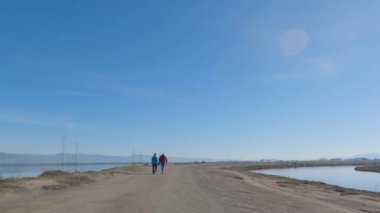 Biking Baylands trail Palo Atlo, Mountain View, California