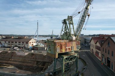 1 / 5 / 2021: Mare Adası, Kaliforniya: Mare Adası tersanesindeki makine ve ekipman fotoğrafları