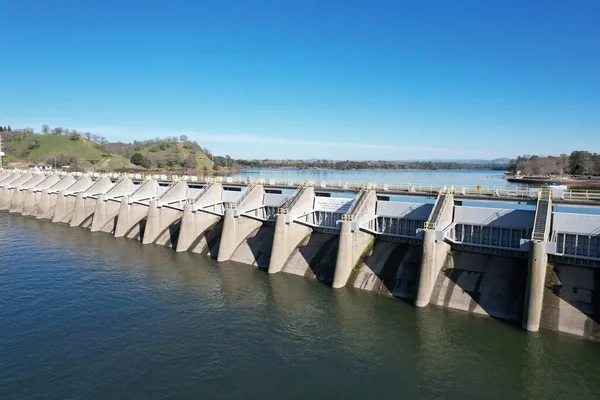 Foto Van Dam Bij Natoma California — Stockfoto