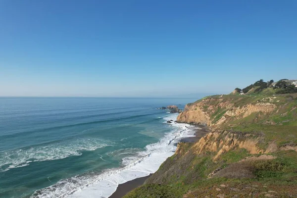 Foto Falésias Parque Rock Ocean Mussell Pacifica Califórnia — Fotografia de Stock