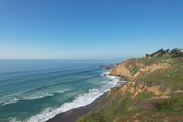 Foto Falésias Parque Rock Ocean Mussell Pacifica Califórnia — Fotografia de Stock