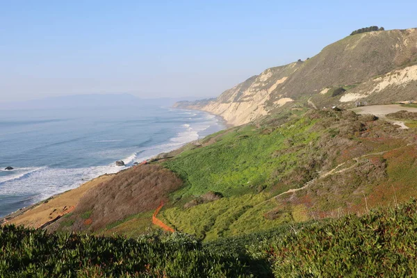 Фото Прибрежного Вида Вдоль Шоссе Пасифике Калифорния — стоковое фото