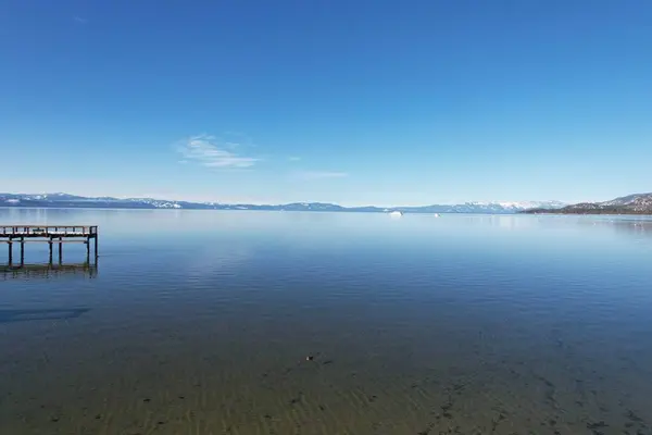 Danau Tahoe California Musim Dingin Dari Udara — Stok Foto
