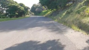 2-1-2022; Melek Adası, Kaliforniya; Perimter Yolu 'nda bisiklet sürmek, Melek Adası, San Francisco Körfezi