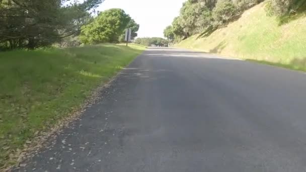 2022 Angel Island Kalifornien Radeln Durch Perimter Road Angel Island — Stockvideo