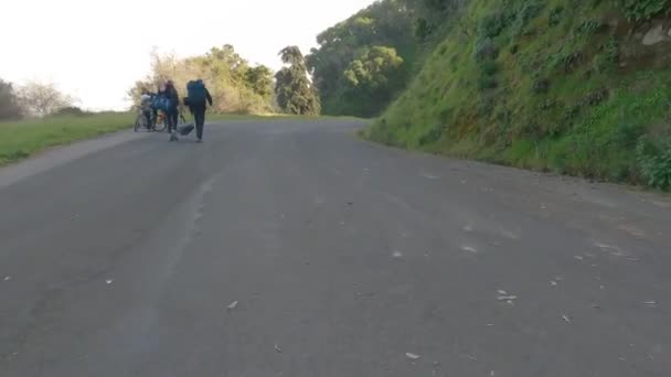 2022 Angel Island Kalifornien Radeln Durch Perimter Road Angel Island — Stockvideo