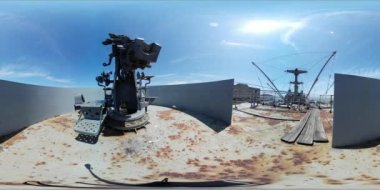 Bir savaş gemisinin VR360 biyo görüntüsü
