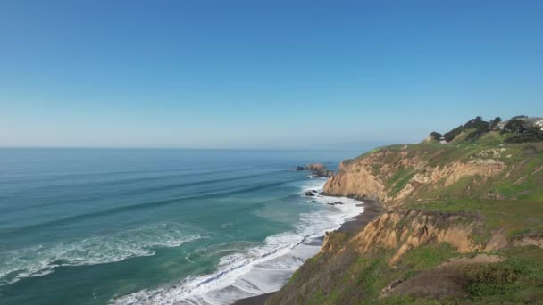 Survoler Les Falaises Long Autoroute Une Californie — Video