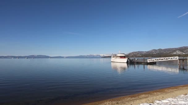 Jezioro Tahoe California Zimą — Wideo stockowe