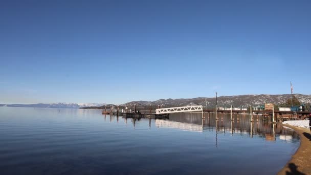 Jezioro Tahoe California Zimą — Wideo stockowe