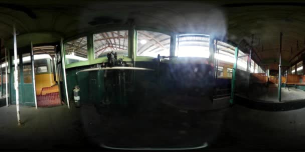 Train Musuem Suisun City California 360 — Video Stock