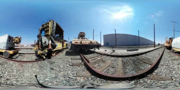 Trem Musuem Cidade Califórnia 360 — Vídeo de Stock