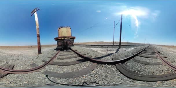 Train Musuem Suisun City California 360 — стокове відео