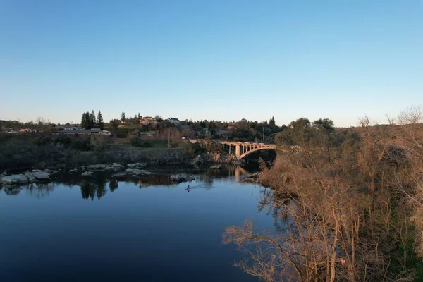 Foto Von Folsom Wasserkraftpark Und See Latoma — Stockfoto