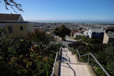 2-2-2021; San Francisco, California: San Francisco Mozaik Merdiveni