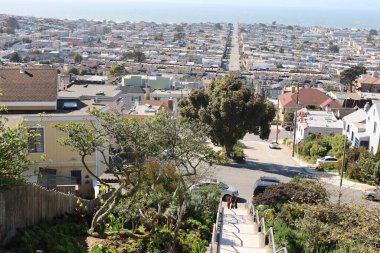 2-2-2021; San Francisco, California: San Francisco Mozaik Merdiveni