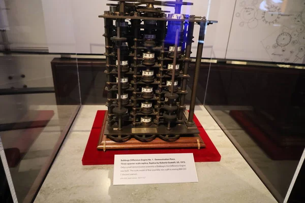 2022 Mountain View California Babbage Differential Engine Computer Science Museum — Stock fotografie