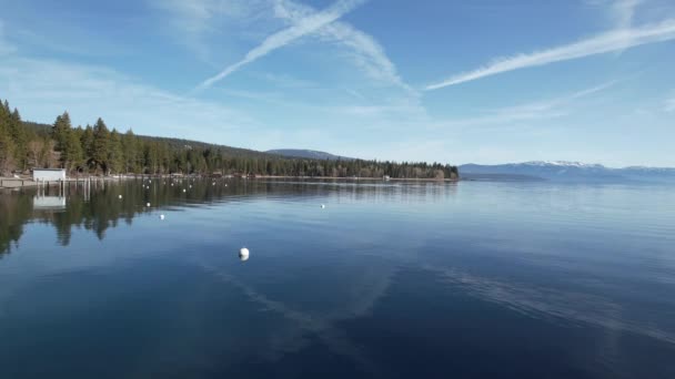 Aeiral Video Lake Tahoe California — Video Stock