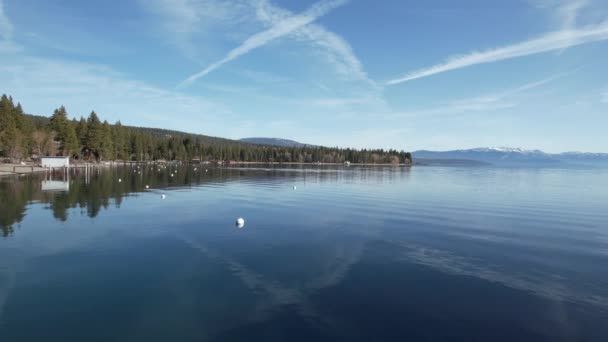 Aeiral Video Lake Tahoe California — Vídeos de Stock