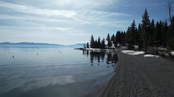 Aeiral Video Lake Tahoe California — стокове відео
