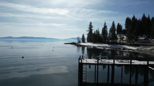 Aeiral Video Lake Tahoe California — Wideo stockowe