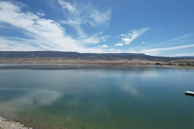 Utah Otter Gölü 'nün Hava Fotoğrafı