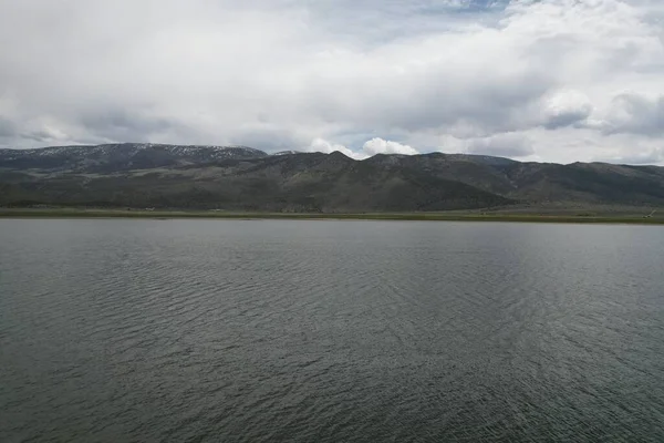 Lago Koosharem Utah Desde Aire — Foto de Stock