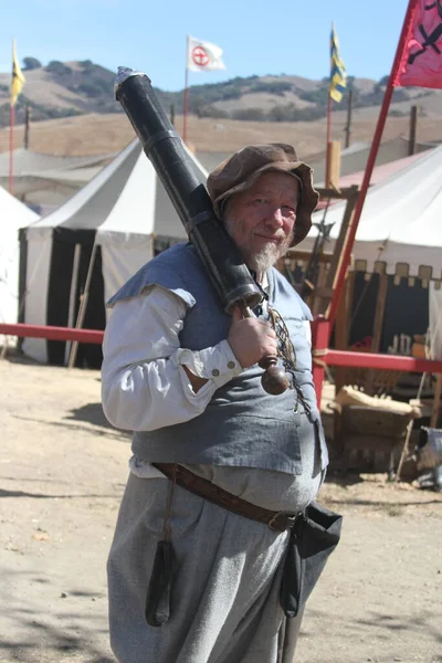 2014 Hollister California People Dressed Medeival Cosutmes Renaissance Faire — Stock Photo, Image