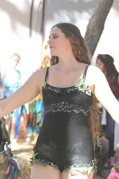 2014 Hollister Californië Mensen Gekleed Medeival Cosutmes Een Renaissance Faire — Stockfoto