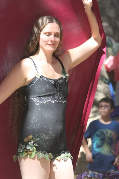 2014 Hollister Califórnia Pessoas Vestidas Cosutmes Medeival Faire Renascentista — Fotografia de Stock