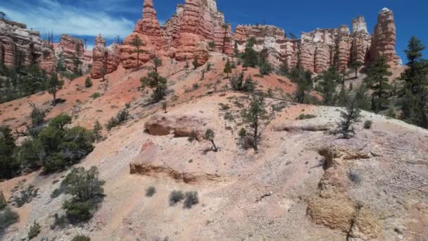Vliegen Canyons Mossy Cave Utah — Stockvideo