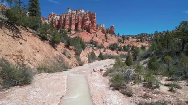 Sobrevolando Cañones Cueva Mossy Utah — Vídeos de Stock