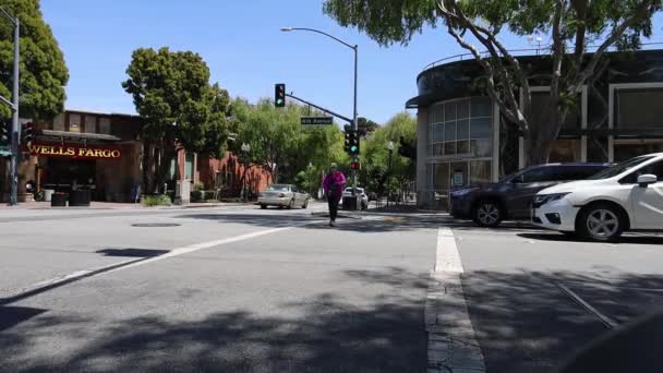 2022 San Mateo Kalifornien Innenstadt San Mateo — Stockvideo